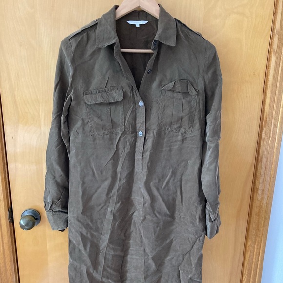 Cupro green shirt dress (pre-owned) - Picture 3 of 6